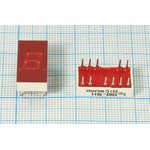 Светодиодный дисплей красный, 7 сегментов, 1 разряд, высота 7,6 мм, 800 мкд, HP5082-7611; №5213 R СД