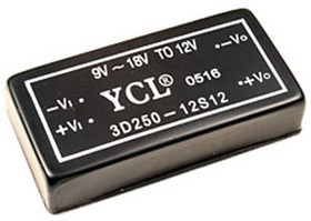 3D250-12S12, DC/DC преобразователь 9-18В/12В 0.25А