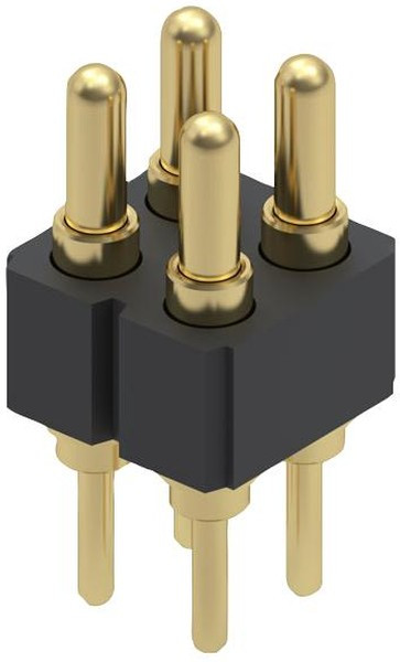 827-22-004-10-001101, Headers & Wire Housings 4P SLC HDR SPRING LD HDR VERT MNT DBL RO 827-22-004-10-001101, Headers & Wire Housings 4P SLC HDR SPRING LD HDR VERT MNT DBL RO