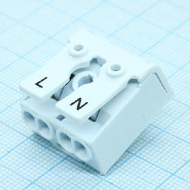 DG238-10.0-02P-19-01A(H), Электромонтажный клеммник на 2 контакта.