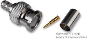000-68175-5RFX, RF/COAXIAL, BNC PLUG, STRAIGHT, 50 OHM, CRIMP