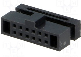 DS1017-01-12NA8, Разъем IDC "мама" PIN 12 IDC шлейф 0,635мм gold flash