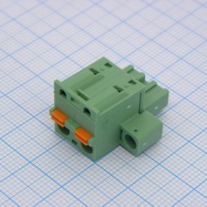 2EDGKDM-7.62- 02P-14-00A(H), (2EDGKDM-7.62- 02P-14-00ZH), Нажимной безвинтовой клеммный блок 2 контакта шаг 7.62мм