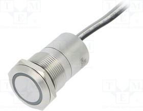 BG-MC19LCSGR, Переключатель: емкостный, Пол: 2, SPST-NC, 0,01A/12ВDC, IP68, 20мОм