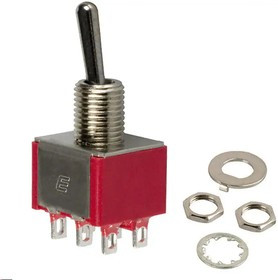 100DP2T1B1M1QEH, Toggle Switches DPDT ON-NONE-ON SLDR MNT 100DP2T1B1M1QEH, Toggle Switches DPDT ON-NONE-ON SLDR MNT
