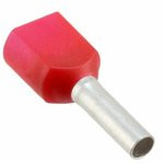 966144-4 (DTE01008), Наконечник 2 х 1.0мм² красный