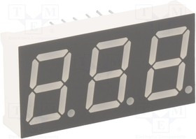 KW3-567CGB, Дисплей: LED, 7-сегментный, 14,2мм, 0,56", II.зн: 3, желто-зеленый KW3-567CGB, Дисплей: LED, 7-сегментный, 14,2мм, 0,56", II.зн: 3, желто-зеленый