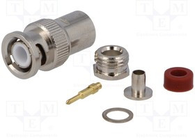 BNC-203-T, Вилка BNC прямая под накрутку жила под пайку тефлон RG5