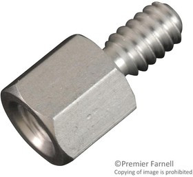 8717, Стойка, Алюминий, 6-32, Шестигранная Штыревая-Гнездовая, 6.4 мм, 12.8 мм