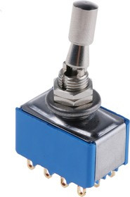 5666ADBK2V, Toggle Switch, Panel Mount, On-On, 4PDT, Solder Lug Terminal, 30V dc