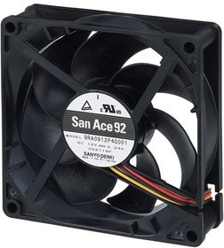 9RA0924G4001, DC Fans DC Axial Fan, 92x92x25mm, 24VDC, Low Noise, Tachometer