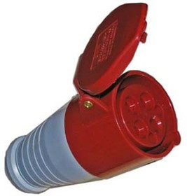 Гнездо питания AC силовое, 3P+E, 16/380, на кабель, IP44, [HTN214]; №11772 гн пит AC сил\3P+E\16/380\ каб\\IP44\\[HTN214]