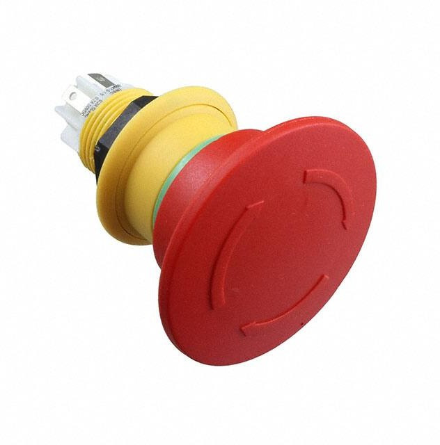 61-6461.4077, Emergency Stop Switches / E-Stop Switches Switch emergency-stop twist release 1NC+1NO ST/PT, mushroom-head D40, green indicati