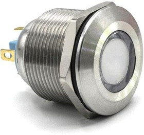 621-1123-304F, LED Panel Mount Indicators 22mm FLT PMI RGB 12VDC