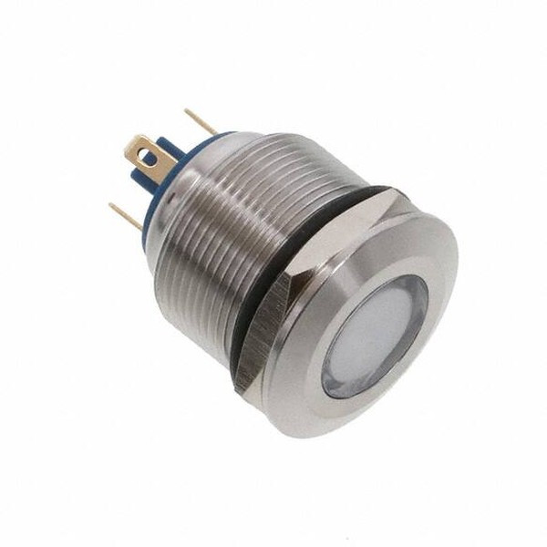 621-1123-304F, LED Panel Mount Indicators 22mm FLT PMI RGB 12VDC