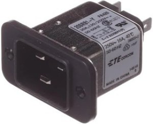 20SRB1, AC Power Entry Modules 20A, Flnge Mnt Spade TML 20SRB1, AC Power Entry Modules 20A, Flnge Mnt Spade TML