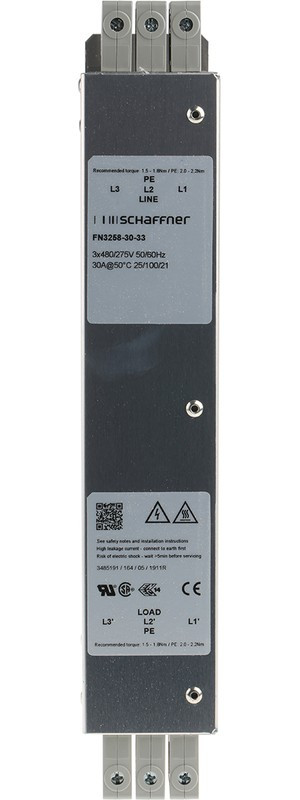 FN3258-30-33, Power Line Filters 3-PHASE 30A FILTER ULTRA-COMPACT