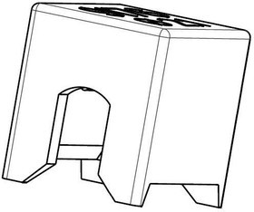 609176001521100, Headers &amp; Wire Housings SINGLE CAP WHITE