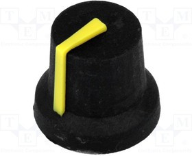 CL170845CR, Ручка, с указателем, резина,пластик, dоси: 6мм, d16,8x14,5мм