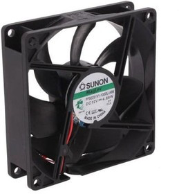 PF92251V1-1000U-S99, Вентилятор осевой, 12В DC, 92x92x25мм, подшипник Vapo, 127,3куб.м/ч, 45,5дБА, PWM