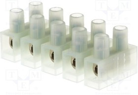 BM 93CS5, Клеммник Контактные группы 5 зажим под винт 4мм2 натуральный