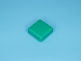 SWT-9S-E, Колпачок квадратный для тактовой кнопки, зеленый