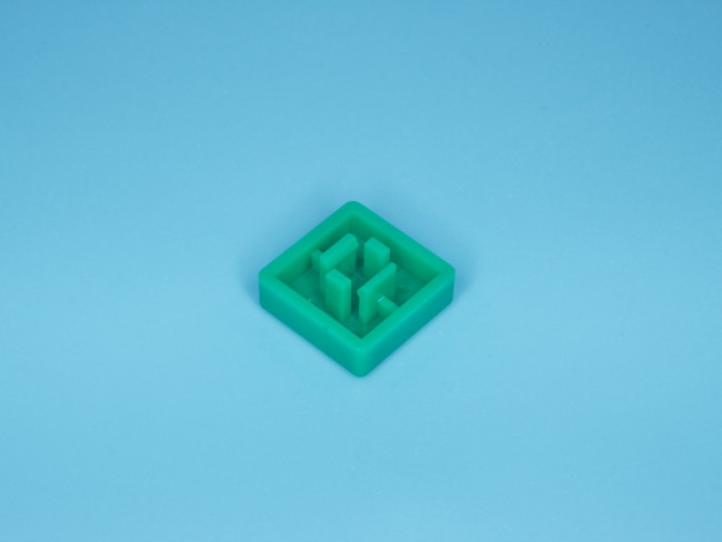 SWT-9S-E, Колпачок квадратный для тактовой кнопки, зеленый