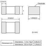 LQM21FN1R0N00D 1.0 мкГн, 0805, 30%, Индуктивность SMD