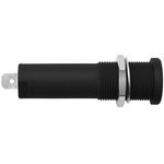 HSEB3125LNI-SW, Гнездо, "банан" 4мм, 16А, 6000В, черный, никелированные, на панель