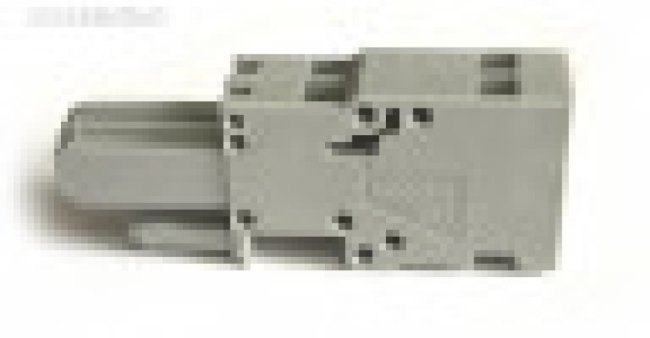 769-102 2-пол. штеккер-розетка, прямая, 4 мм2, серая