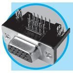 L77HDE15SD1CH4RC309, Conn D-Sub F 15 POS 1.14mm Solder RA Thru-Hole 15 Terminal 1 Port Tray