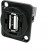 CP30208N, Соединитель, гнездо USB A, с обеих сторон, FT, USB 2.0, пластик