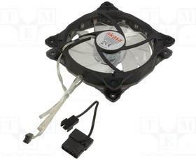 AK-FN092, Fan: DC; axial; 12VDC; 120x120x25mm; 23.2dBA; slide bearing; 1pcs.