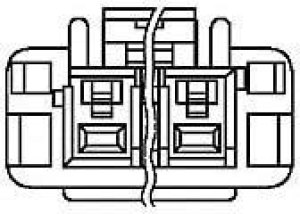 1-1376392-2, Automotive Connectors 5MM POWER KEY 4P PLUG 2ROW RED