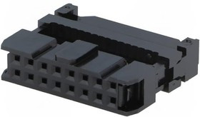 T812116A101CEU, IDC Connector, IDC Receptacle, Female, 2.54 мм, 2 ряда, 16 контакт(-ов), Монтаж на Кабель