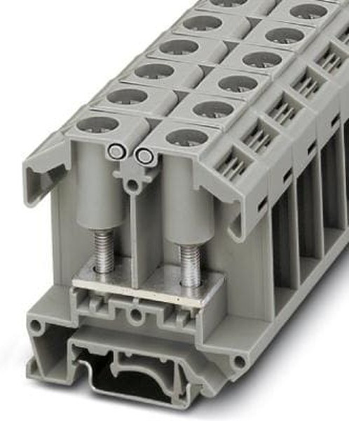 0790491, OTTA 25-M6 Series Grey DIN Rail Terminal Block, 1 25mm², Single-Level, Screw Termination
