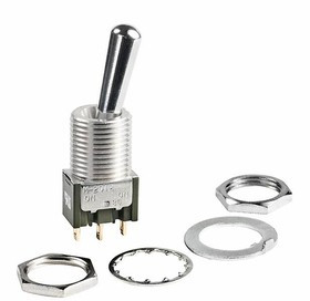 M2012B2B1G01/U, Toggle Switches ON-ON .689 LRG BAT 12MM BSHNG SLDR LUG