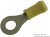 35110, Клемма с кольцевым наконечником, M6, 1/4", 10 AWG, 6.64 мм², PIDG, Желтый