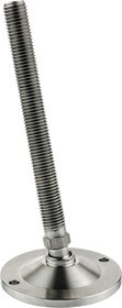A200/011, M16 Stainless Steel Adjustable Foot, 1750kg Static Load Capacity 10° Tilt Angle