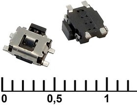 IT-1189UE, Тактовая кнопка , 4.6х3х1.4 мм, OFF-(ON), 50 мА, 12 В, 50 мОм