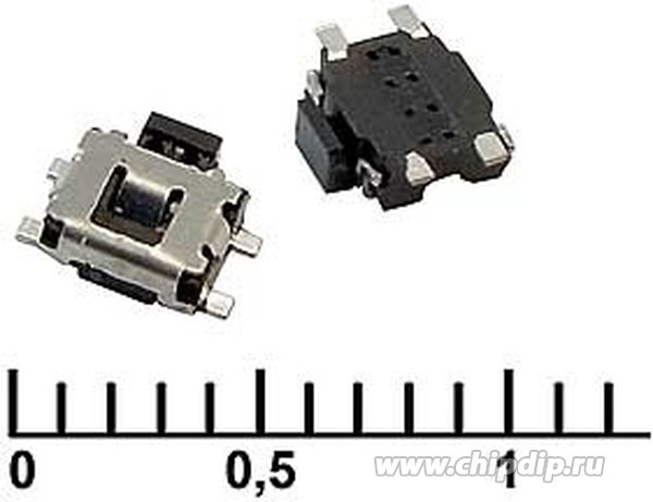 IT-1189UE, Тактовая кнопка , 4.6х3х1.4 мм, OFF-(ON), 50 мА, 12 В, 50 мОм