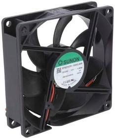 EF92252S1-1000U-A99, Вентилятор осевой, 24В DC, 92x92x25мм, подшипник скольжения, 87,5куб.м/ч, 34дБА