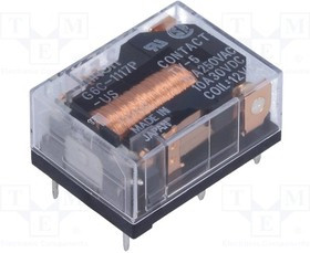 G6C-1117P-US-12DC, Реле: электромагнитное, SPST-NO, Uобмотки: 12ВDC, 10A/250ВAC