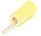 Клемма наконечник на кабель вилка, 2,9x0,9мм, 5,0мм2, обжимная, желтый, VBL5-10 Клемма наконечник на кабель вилка, 2,9x0,9мм, 5,0мм2, обжимная, желтый, VBL5-10