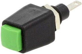 ESD6554-GN, Зажим лабораторный; зеленый; 70ВDC; 16А; Контакты: никель; 38,9мм