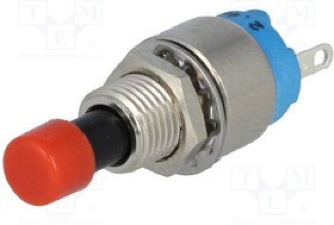 9633NAB-R, Переключатель: кнопочный, Пол: 2, SPST-NO, 0,6A/125ВAC, 1A/30ВDC