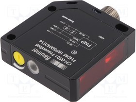FHDM16P5004/S14, Датчик: оптоэлектронный, Дальность: 20-600мм, PNP, отражательный FHDM16P5004/S14, Датчик: оптоэлектронный, Дальность: 20-600мм, PNP, отражательный