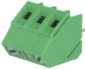 KLS2-103-5.00-03P-4S (DG103-5.0-03P), Клеммник винтовой 3 контакта, шаг 5.0 мм