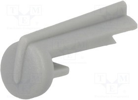 A1105007, Указатель, пластмасса, серый, распорным стержнем, Форма: стрелка