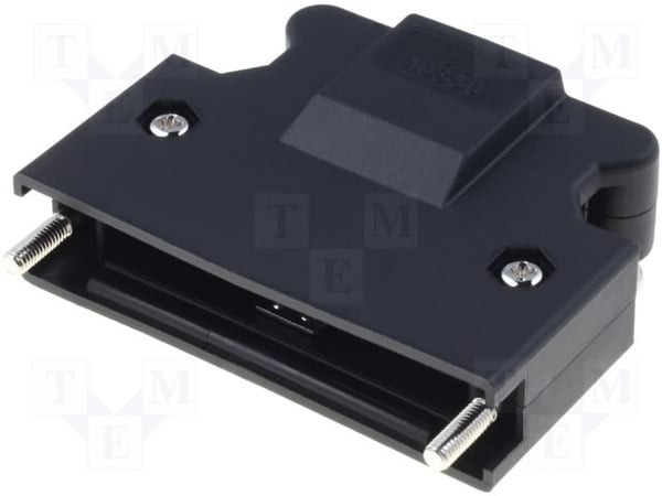 10350-52A0-008, 103 Series Polymer D Sub Backshell, 50 Way, Strain Relief 10350-52A0-008, 103 Series Polymer D Sub Backshell, 50 Way, Strain Relief